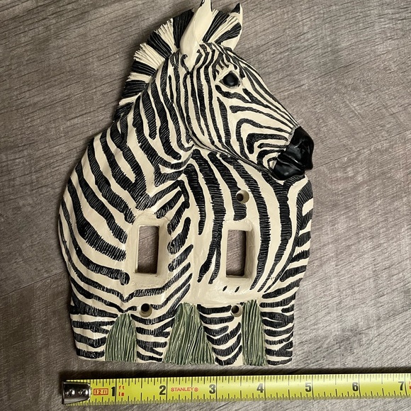 Vicki Lane Zebra switch plate cover - Picture 3 of 5